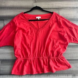Lucky brand red top